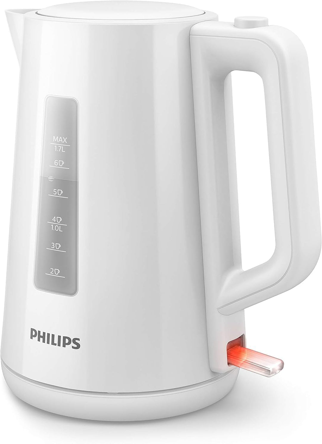 Philips HD9318/00 Wasserkocher Serie 3000, 1,7l, Federdeckel, LED-Anzeige, weiss &amp; HD2581/00 Toaster