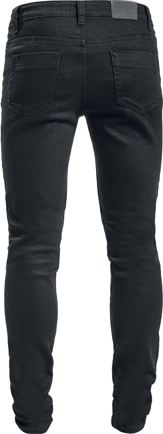 RED by EMP Herren Schwarze Skinny Jeans W32L34