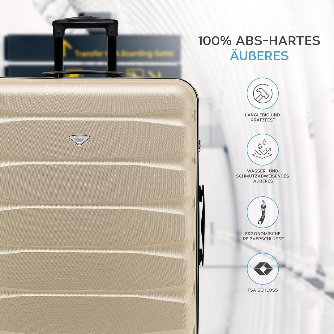 Flight Knight ABS-hartschalenkoffer Kabinen- Und Handgepackoptionen, Die Fur Uber 100 Fluggesellscha