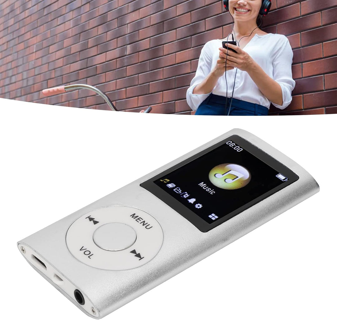 MP3 Player Stilvoller Multifunktionaler Musik Player mit Verlustfreiem Sound und Kopfhörern, Schlank