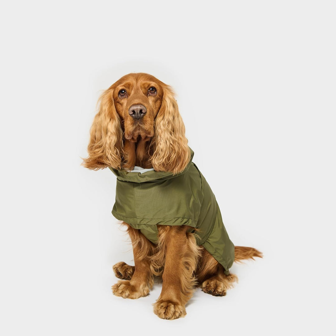 Oskar Hunderegenmantel für Hunde Wasserdicht mit Bauchschutz &amp; Geschirröffnung Reflektierende Hunde-