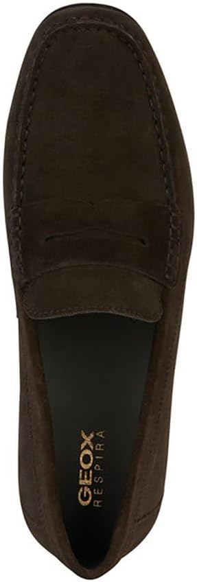 Geox Herren U Ascanio A Mokassins 45 EU Dunkelbraun, 45 EU Dunkelbraun