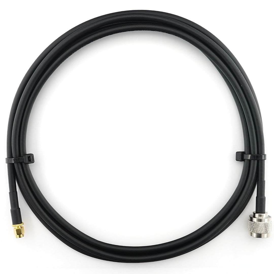 3m RP-SMA Stecker auf N Stecker Koaxialkabel — 3 Meter Verlustarmes HF-240 (LMR 240 Äquivalent) Ante