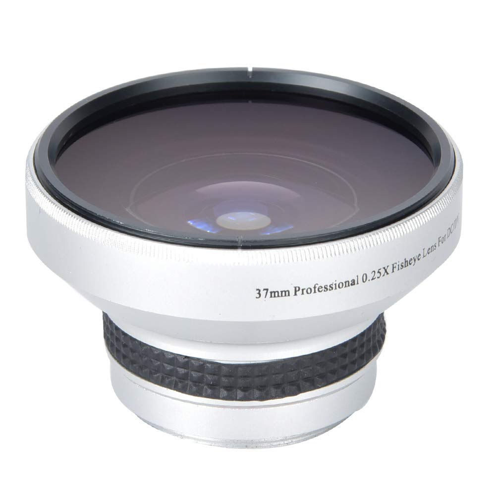 Fisheye Objektiv, Silberne Starke Anwendbarkeit 37 Mm 0,25x Super Fisheye Zusätzliches Objektiv für