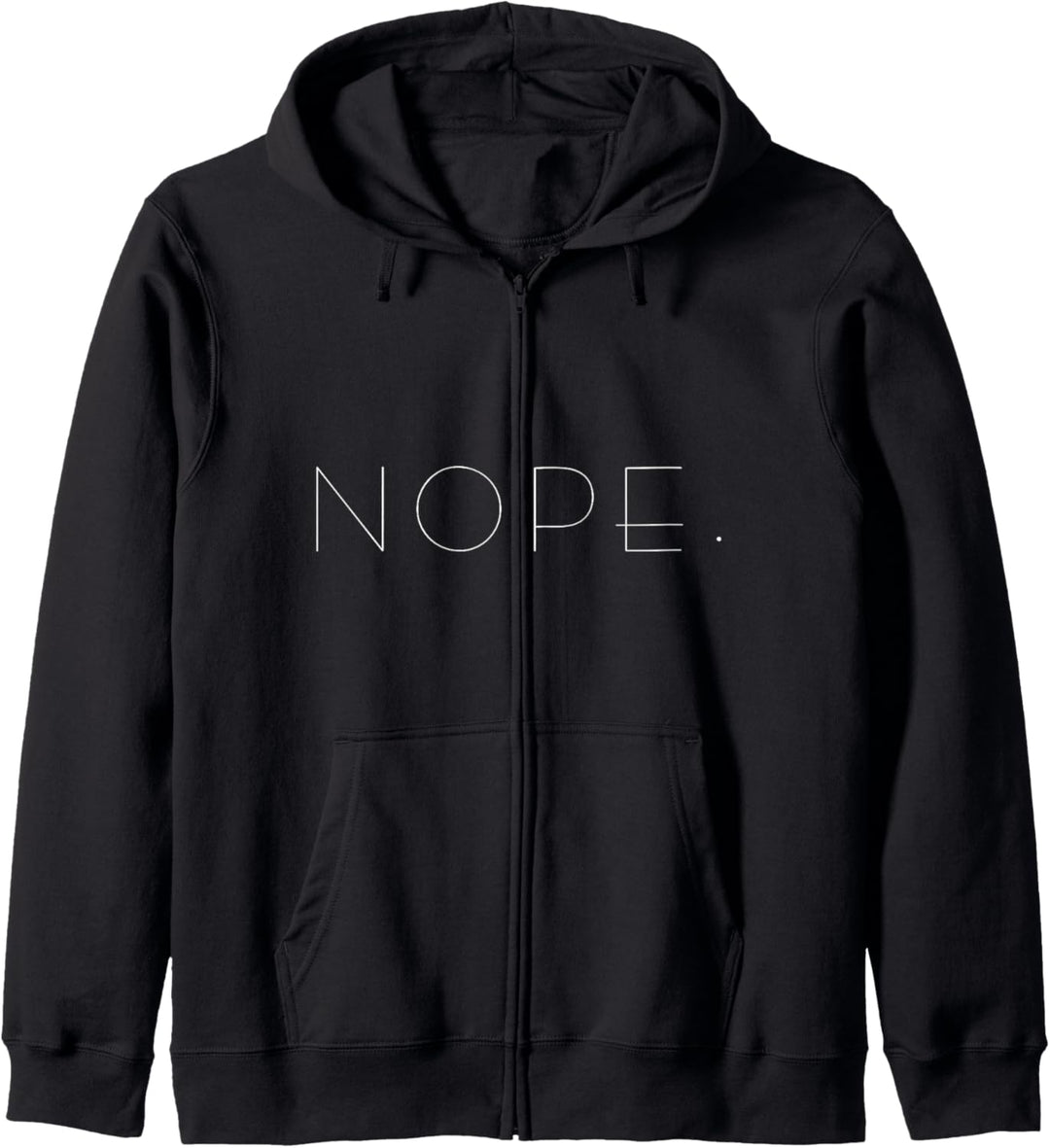 NOPE Einfach Minimalistisch Nein Negativ Kapuzenjacke