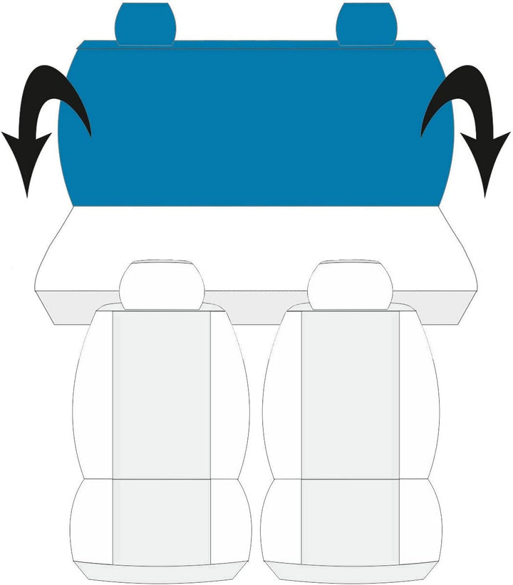 Lupex Shop 500_Hybrid- Autositzbezüge, kompatibel mit 500 Hybrid 2021 | Vorder- und Rücksitzbezug-Se