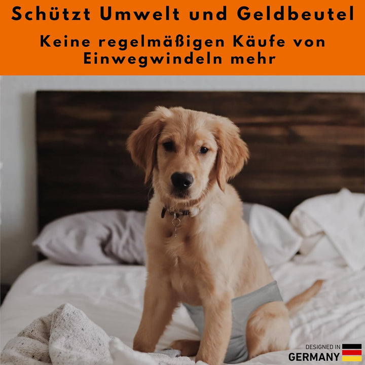 Wiederverwendbare Hundewindeln für Hündinnen (3 Stück) Waschbare Läufigkeitshose für Hündinnen bei I