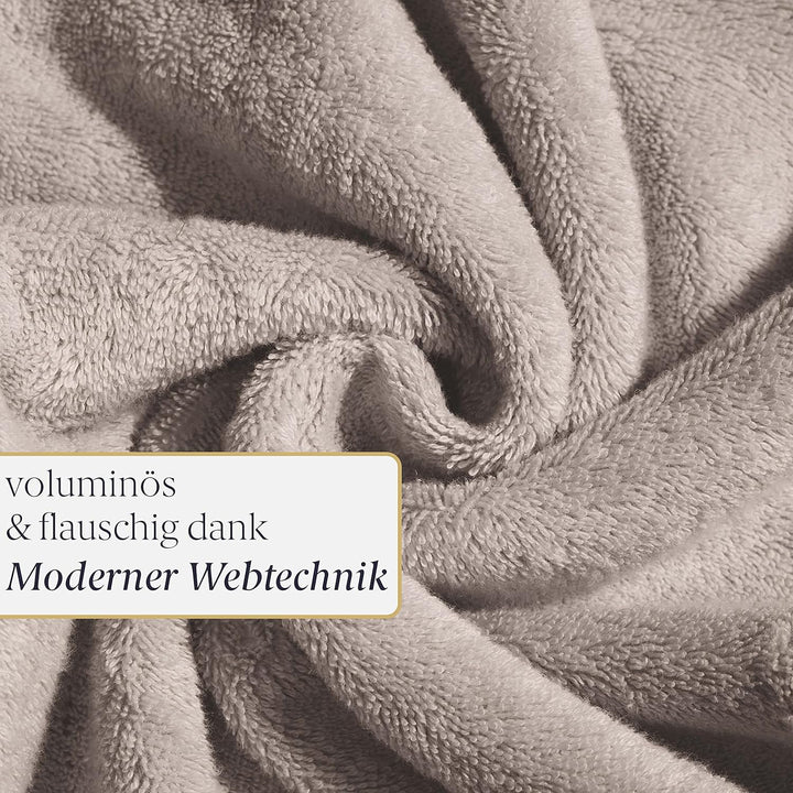 Liebenstein® Premium Handtuch Set - in beige - 2 Duschtücher 70x140 cm und 2 Handtücher 50x100 cm au