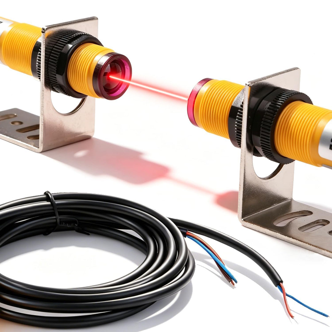 E3F-5DN1-5L kapazitiver sensor, 2 Stück 5m Infrarot Photoelektrischer Sensorschalter Fotoelektrische