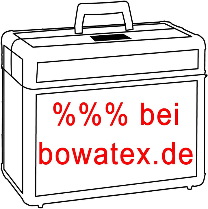 Bowatex Luxus Damen Laptop Aktentasche Schulter Gurt 2 Rollen Trolley Schwarz
