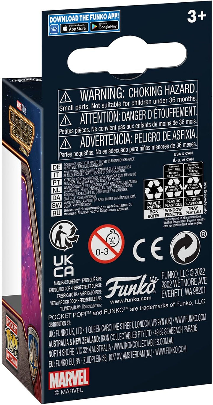 Funko Pop! Keychain: Marvel - Guardians of The Galaxy 3 - Rocket Raccoon - Neuartiger Schlüsselanhän