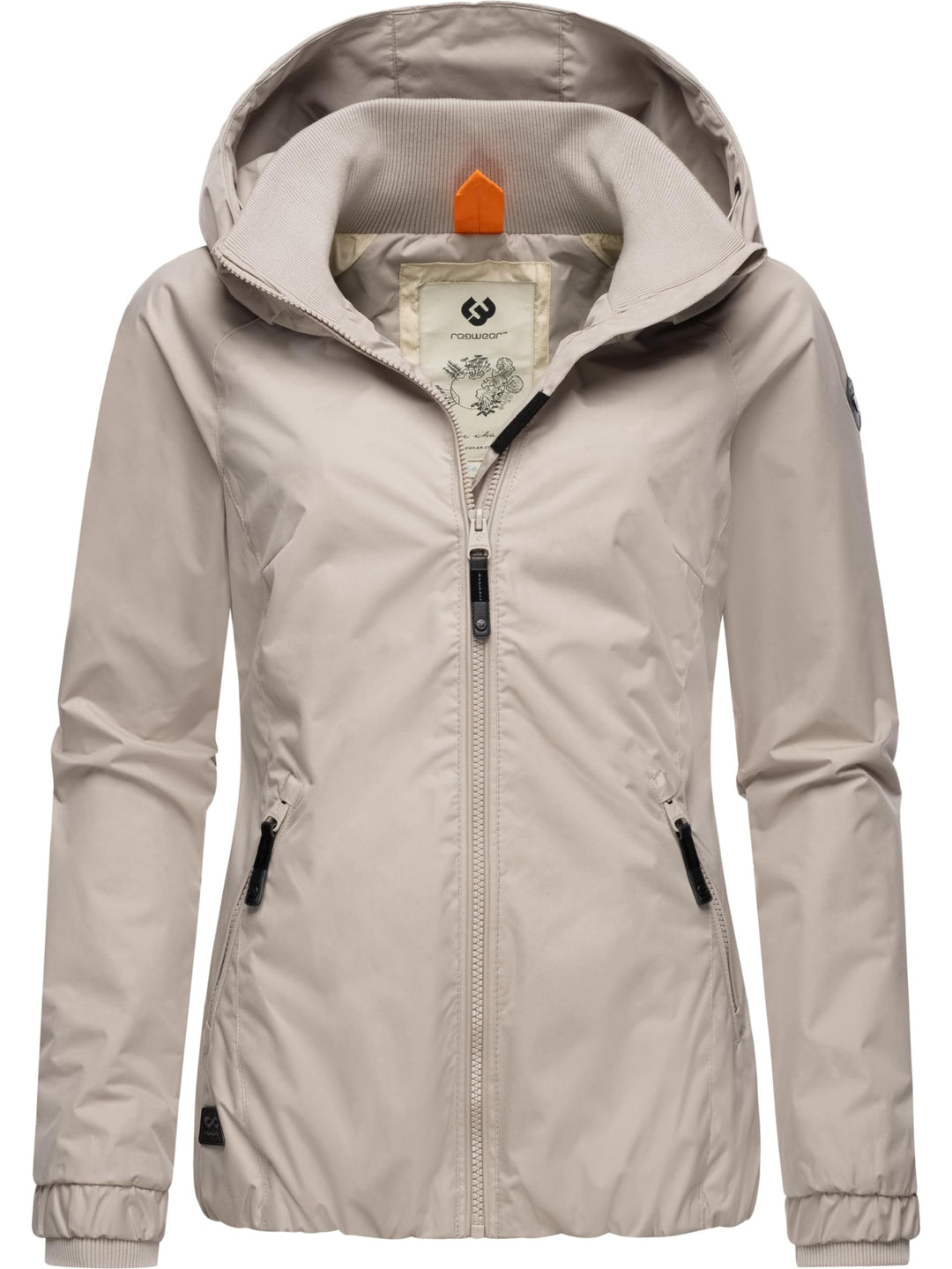 Ragwear Damen Übergangsjacke leichte Jacke kurz mit Kapuze Dizzie XS-6XL 3XL Bone24, 3XL Bone24