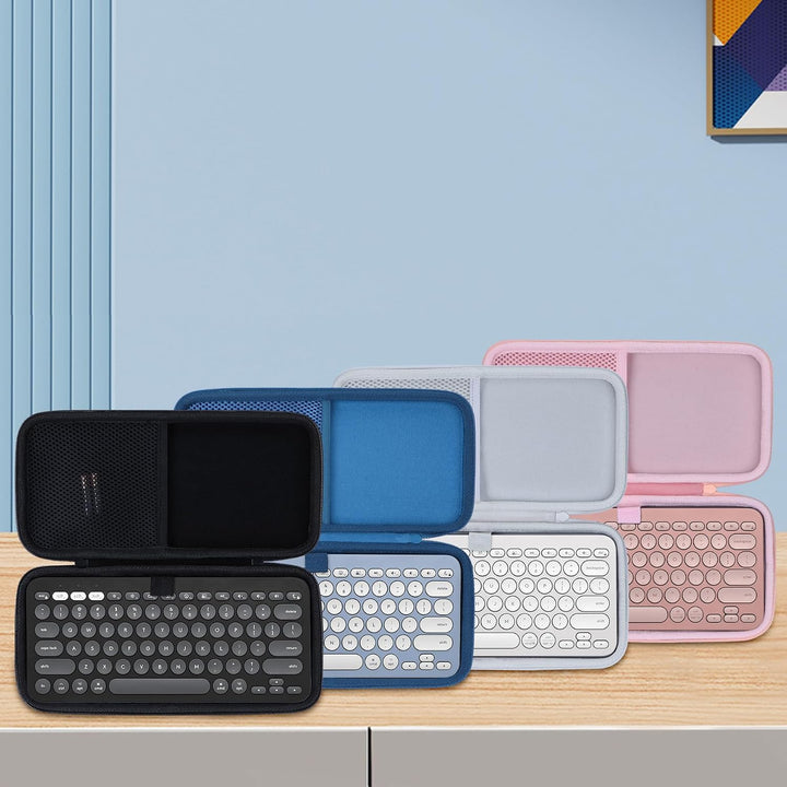 Hart Reise Schutz Hülle Etui Tasche für Logitech Pebble Keys 2 K380s K380 Multi-Device Tastatur (Ros