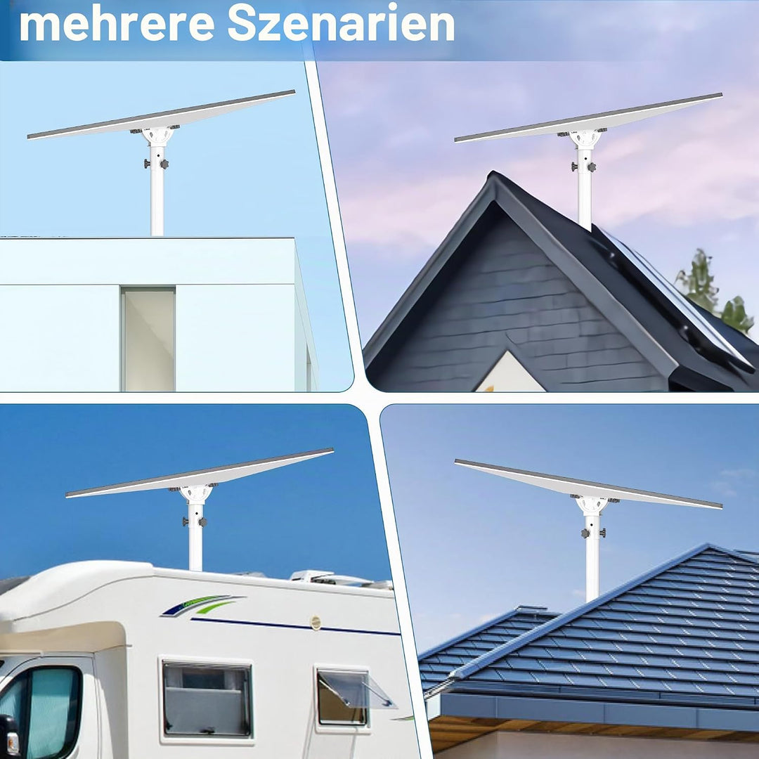 Starlink Gen 3 Rohradapter, werkzeugloser 360° drehbarer Masthalterungsadapter, Aluminiumlegierung S