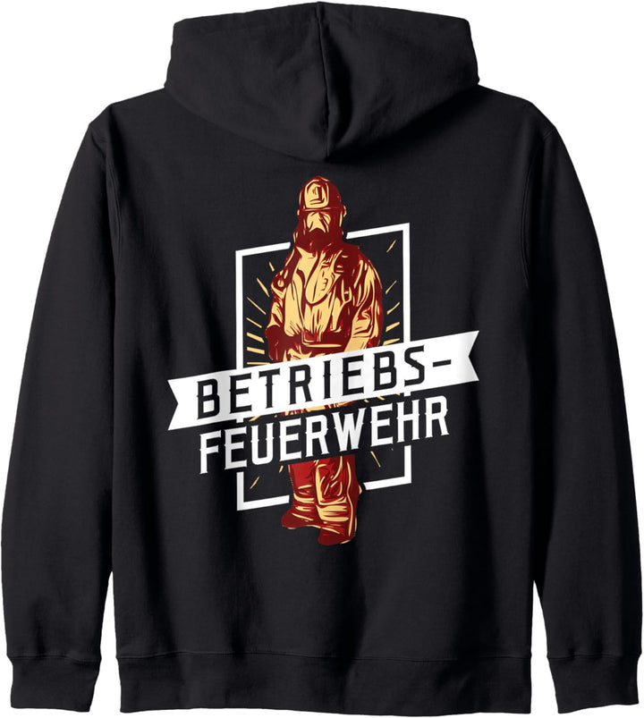 Betriebsfeuerwehr - Feuerwehrmann Feuerwehrfrau Feuerwehr Kapuzenjacke