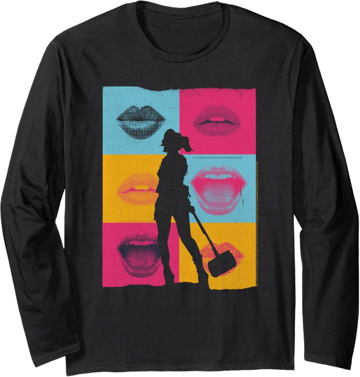 Birds of Prey Harley Quinn Lips Langarmshirt