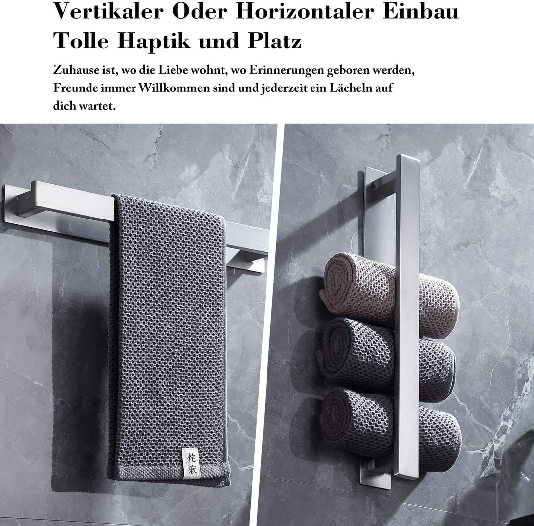 Handtuchhalter Ohne Bohren, Handtuchhalter Silber, Handtuchhalter Bad, GäStehandtuchhalter, Handtuch