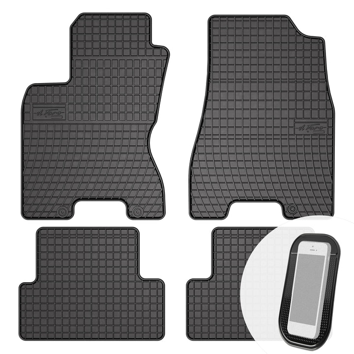 Gummimatten Auto Fussmatten Gummi Automatten Passgenau 4-teilig Set - passend für Nissan X-Trail II
