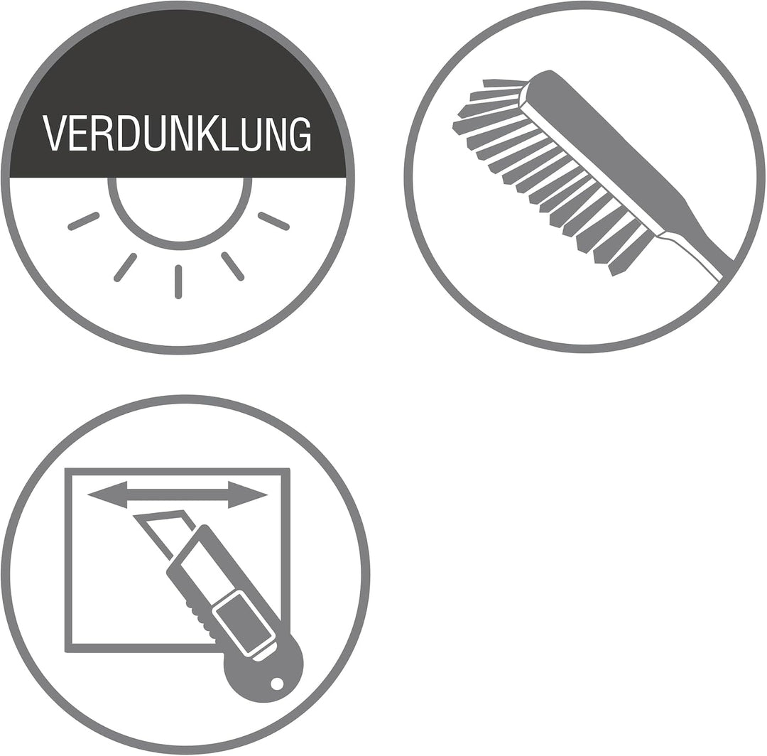 GARDINIA Seitenzug-Rollo zum Abdunkeln, Decken-, Wand- oder Nischenmontage, Lichtundurchlässig, Alle