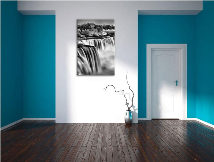 Pixxprint Beeindruckende Niagara Fälle als Leinwandbild/Grösse: 100x70 / Wandbild/Kunstdruck/fertig