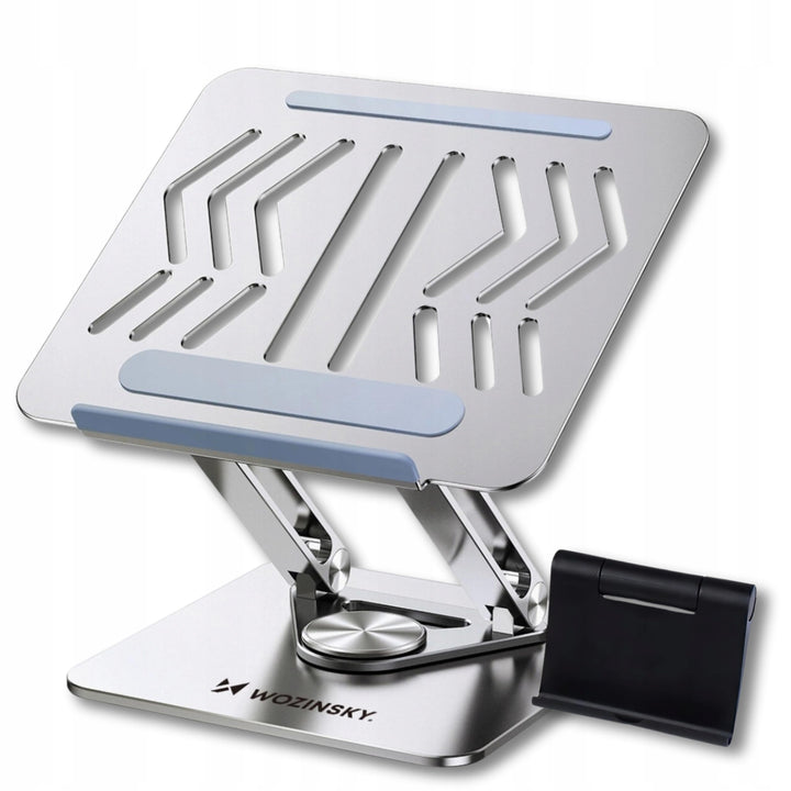 WOZINSKY Laptop Ständer Tablet Ständer aus Aluminium Drehbar Stabil für 11-17,3 Zoll Laptops 360°