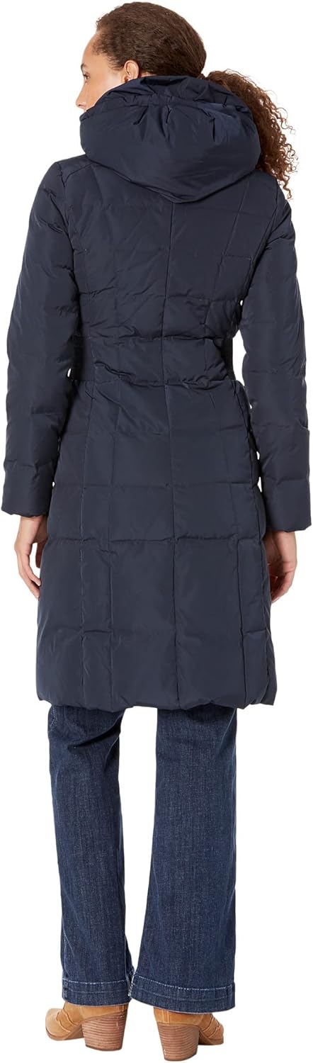Cole Haan Damen TAFT Daunenmantel mit Latz Daunenalternative Oberbekleidung M Marineblau, M Marinebl