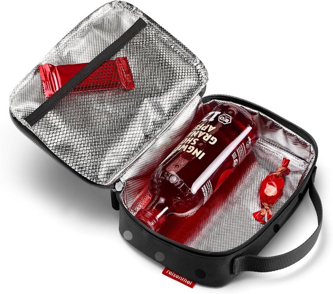 reisenthel thermocase Glossy dots Black – Kleine Kühltasche für Kosmetik, Medikamente, Snacks u. v.