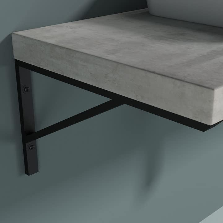 doporro Waschtischhalterung Waschtischkonsole Wandkonsole aus Edelstahl Länge: 45cm Anzahl: 2 Stück