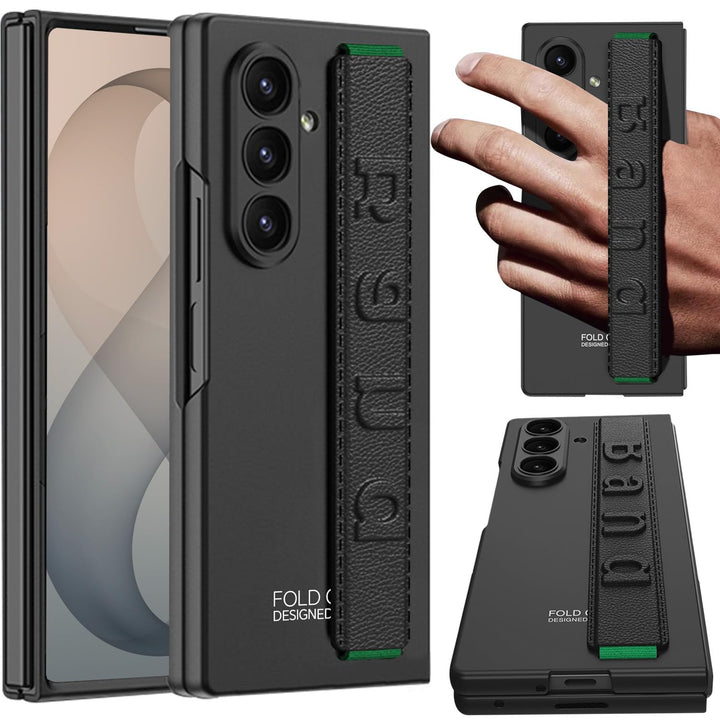 NINKI Hülle für Samsung Galaxy Z Fold 8 Ultra mit Displayschutz, Handschlaufe Fingerschlaufe Handyhü