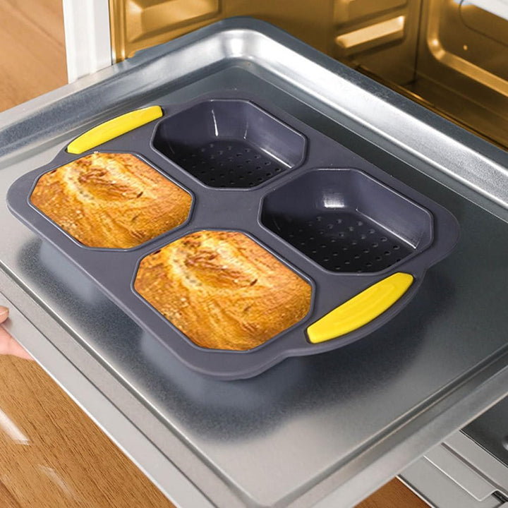 Besportble Antihaftbeschichtete Silikon Brotbackform Hamburger BröTchen Backform Wiederverwendbar Le