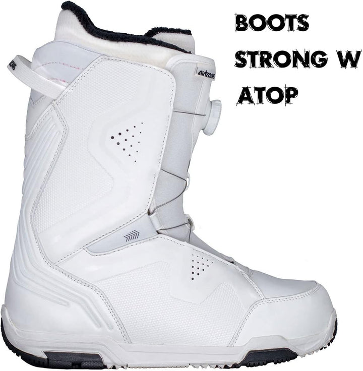 Airtracks Damen Snowboard-Set High M Carbon Rocker + Bindung Master W Fastec + Boots + Sb Bag 140 14
