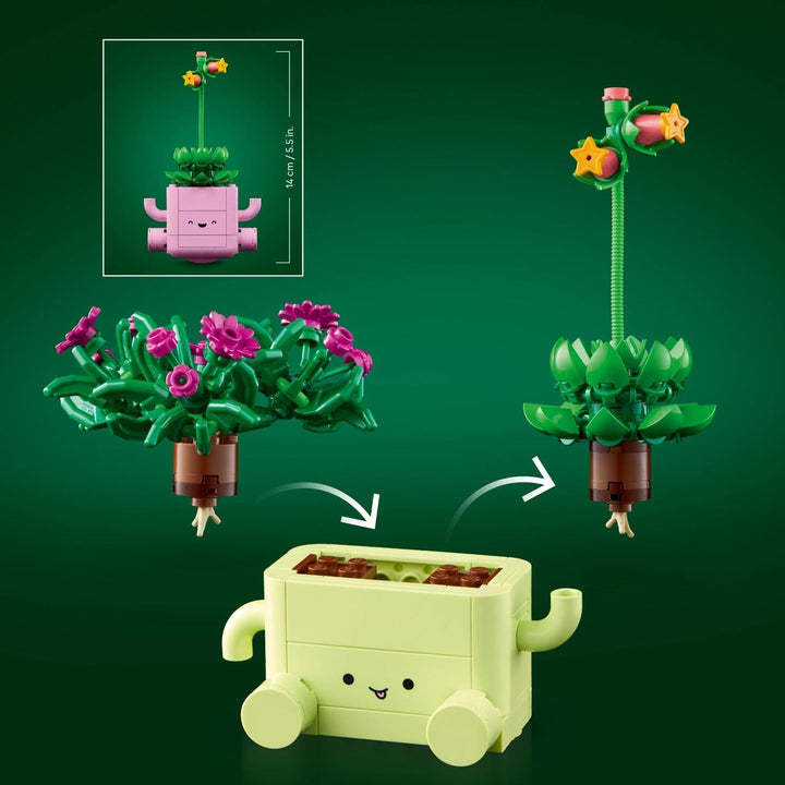 LEGO Botanicals Schaukelnde Pflanzen - Set mit Kunstblumen - mit 2 Kunstpflanzen &amp; 2 pastellfarbenen