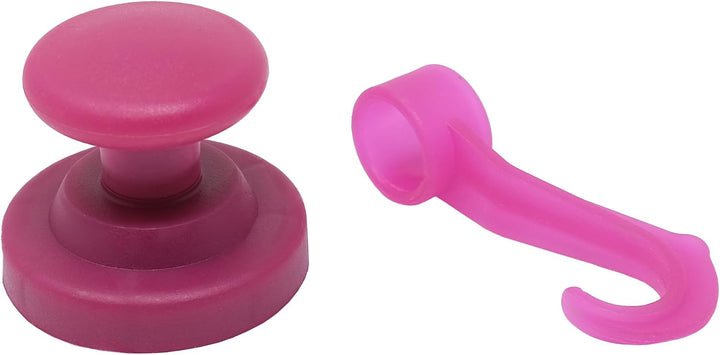 43mm Dia Gummibeschichtete Neodym-Magnet Mit Schwenkhaken-lila (Packung 10)