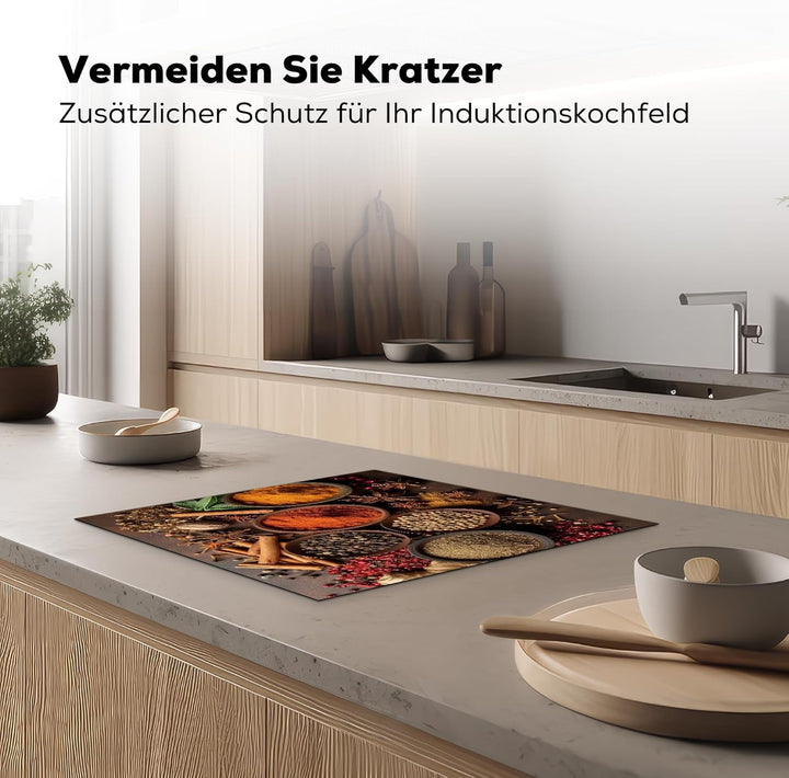 Herdabdeckplatte 59x52 cm Einteilig Ceranfeld Abdeckplatte Küche Deko Ceranfeldabdeckung Herdabdecku