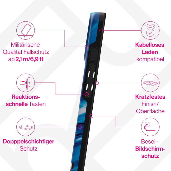 RICHMOND &amp; FINCH Hülle Entworfen für iPhone 14 Plus | Kompatibel mit kabellosem Laden | Fallschutz d