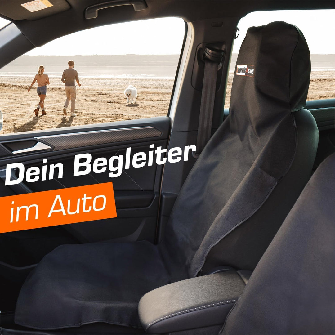 Upgrade4cars 2 wasserdichte Autositzschoner | Auto-Sitzauflage für Sport Arbeit Werkstatt usw. | Aut