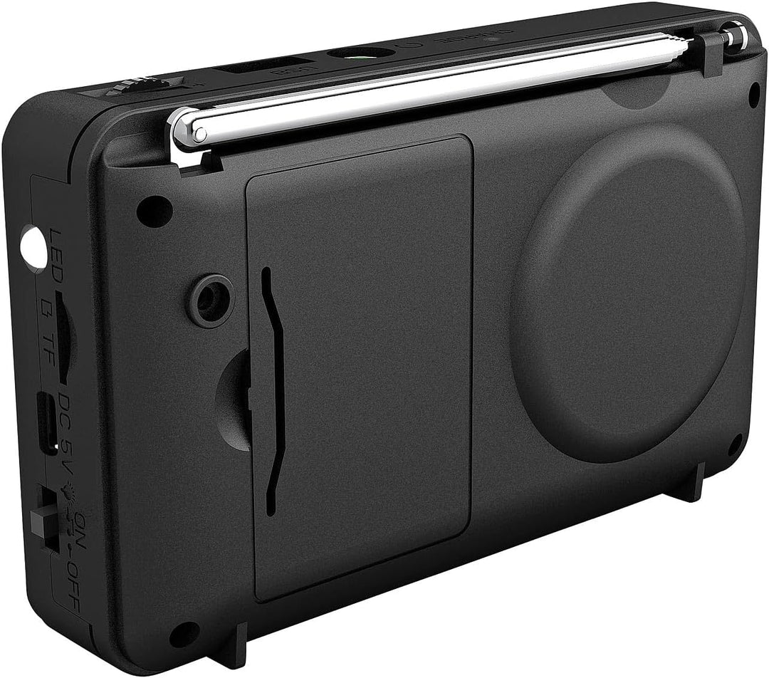 auvisio Camping-Radio: Digitales FM-Taschenradio, Bluetooth, MP3-Player, USB, microSD &amp; Akku (Radio