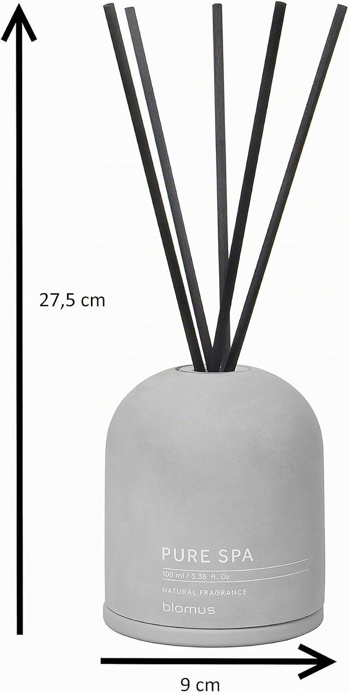 blomus -FRAGA- Raumduft-Set Microchip hochwertiger Raumduft, trendige Beton-Optik, langanhaltender D