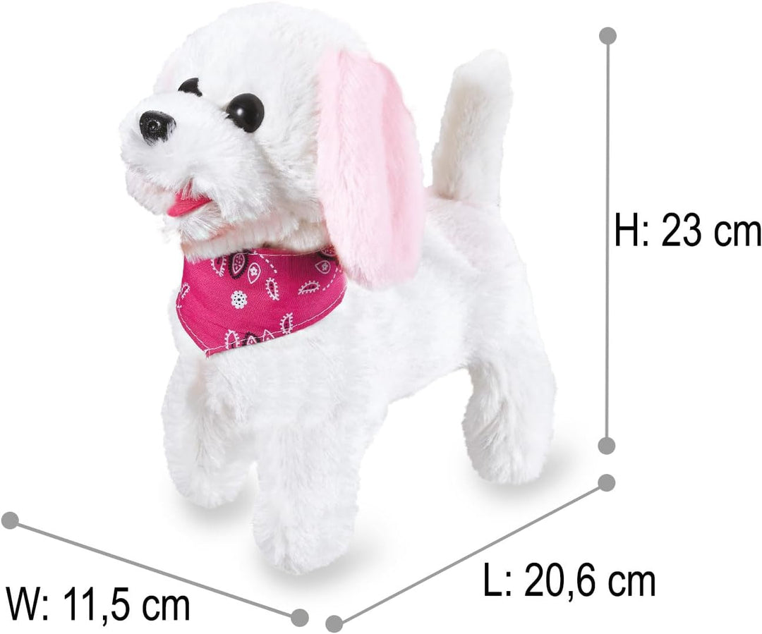 JAMARA Trixi RC Plüschhund 27MHz - laufender Hund mit Sound Plüsch, mit Fernsteuerung, Spielzeug Hun