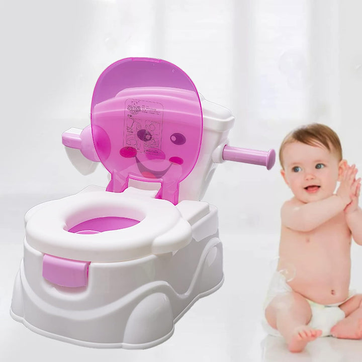 Töpfchen für Kinder, Tragbare Kinder Töpfchen mit Deckel und Cartoon Smiley, Baby Toilette Toiletten