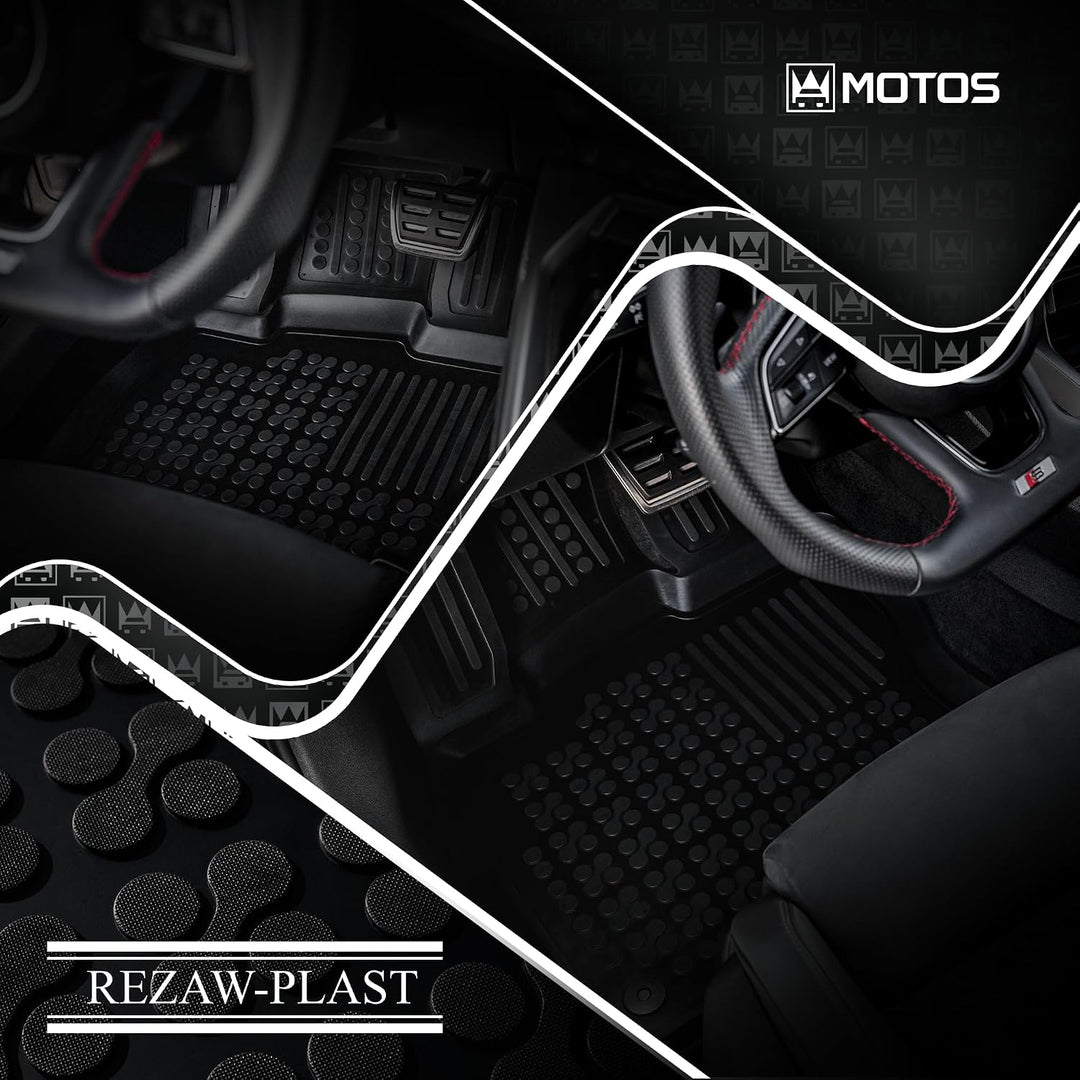 M MOTOS Gummimatten Auto Fussmatte passt für Chevrolet Spark II 2005-2009 Verbessern Sie Ihren Reise