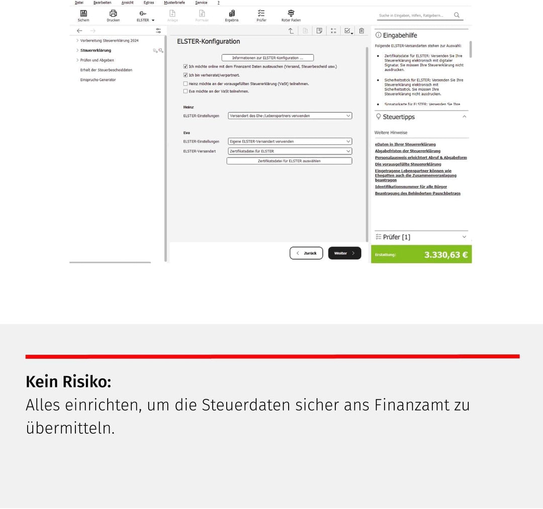 STEUEReasy 2025 für das Steuerjahr 2024 (Aktivierungscode per Post)