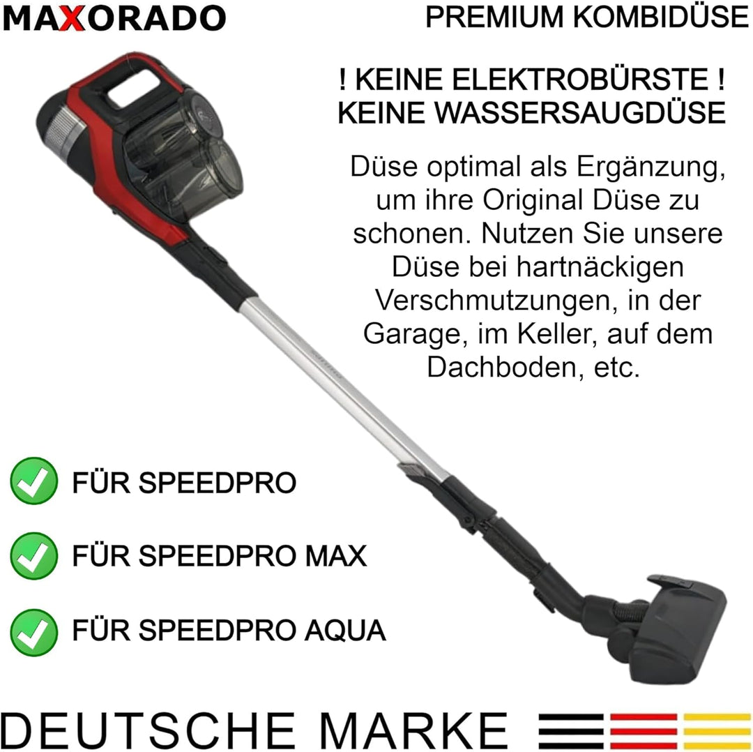 Staubsauger Komfort Kombidüse kompatibel mit Philips Speedpro Max Aqua Ersatzteil Zubehör Bodendüse