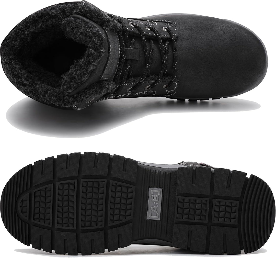 ARRIGO BELLO Winterstiefel Herren Winterschuhe Gefüttert Rutschfeste Warm Stiefel Gemütlich Trekking