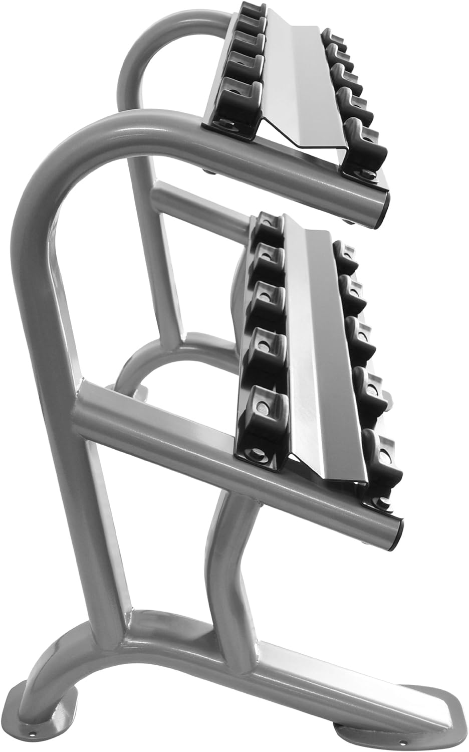 Bad Company Heavy Duty Kurzhantel Ablage-System I Massiver, 2-stufiger Hantelständer für 5 oder 10 P