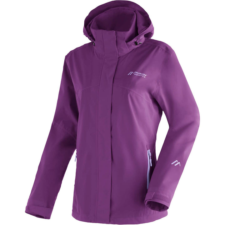 Maier Sports Damen Metor Rec W Funktionsregenjacke 38 heather/amethyst, 38 heather/amethyst