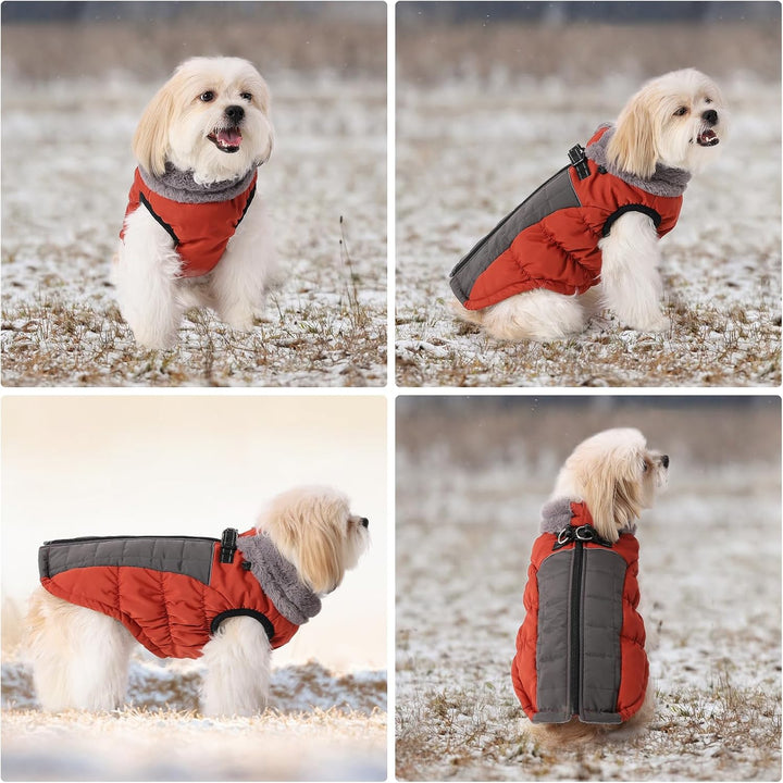 Savlot Hundemäntel für Kaltes Wetter Gemütliche Winddichte Winter-Hundejacke Dick Gepolsterte Warme