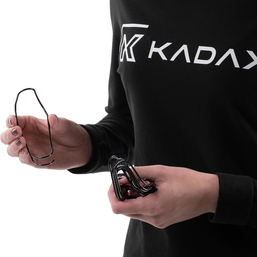KADAX 100er Set Pflanzstabverbinder Ø 16 mm, Verbindungsschnallen aus Stahl für Bambusstäbe, Bambusk