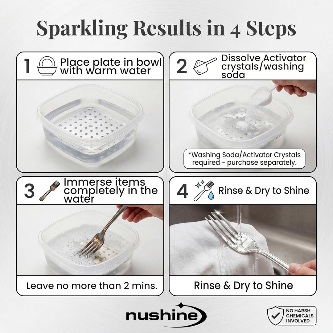 Nushine Aktivator-Kristalle 140 g (zur Verwendung mit Magischer Reinigungs-Platte)