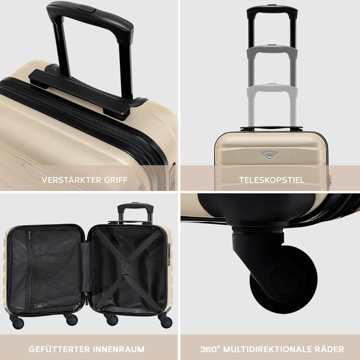 Flight Knight ABS-hartschalenkoffer Kabinen- Und Handgepackoptionen, Die Fur Uber 100 Fluggesellscha